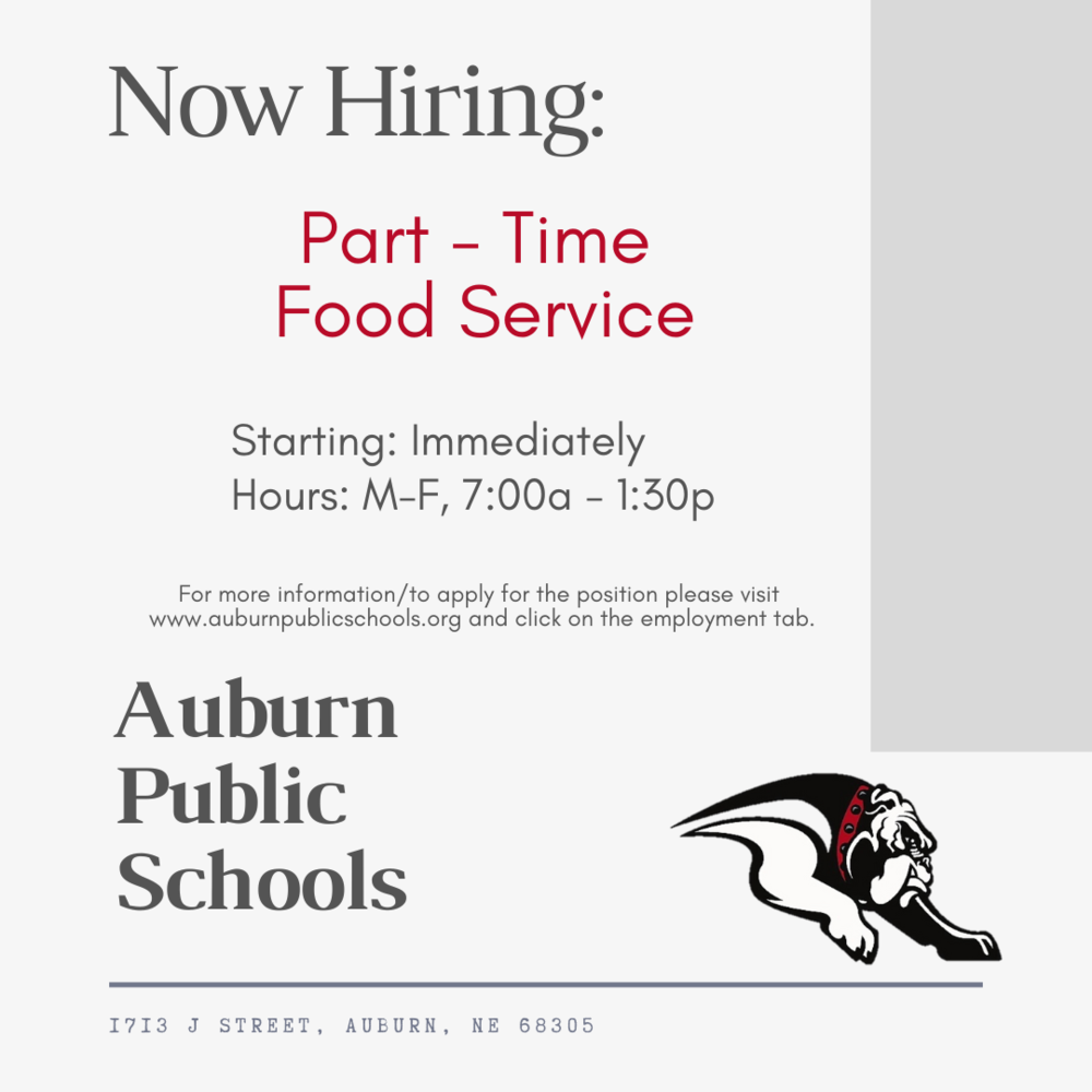Now Hiring Food-Service