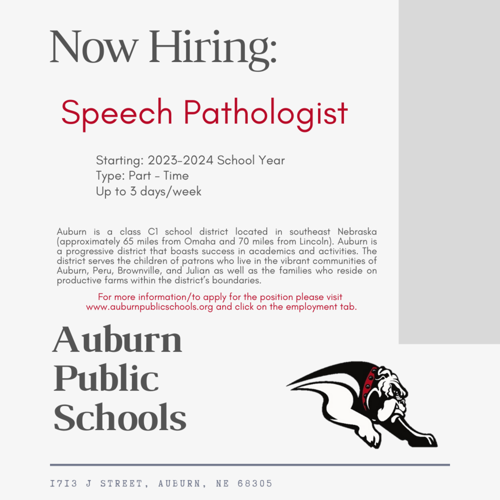 Now Hiring: Speech Pathologist