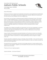COVID-19 Letter to Parents 3/23/20