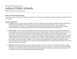 2020-2021 Covid Protocol