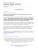 April 2nd Press Release from ESU 4 Schools