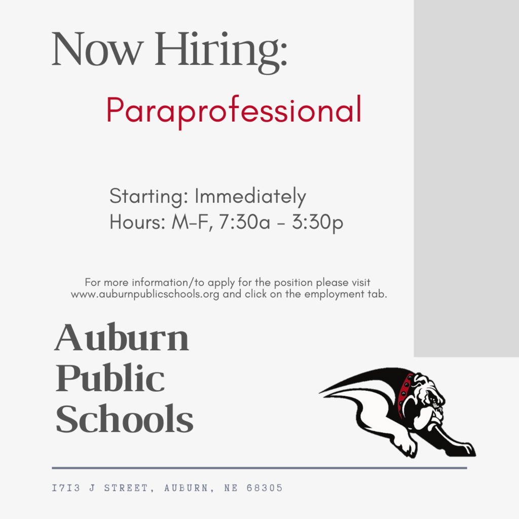 Now Hiring Paraprofessionals