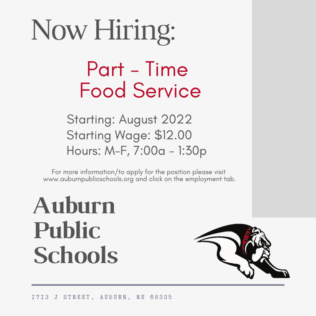 Now Hiring: Food Service Workers