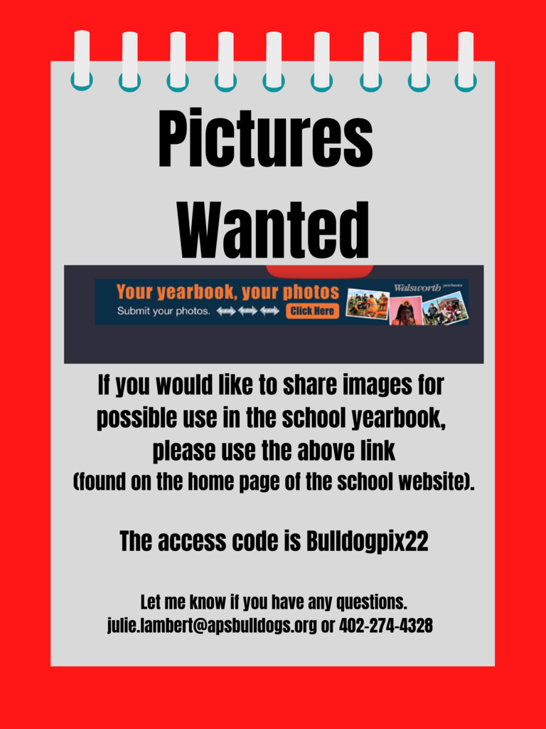link to share photos for the yearbook