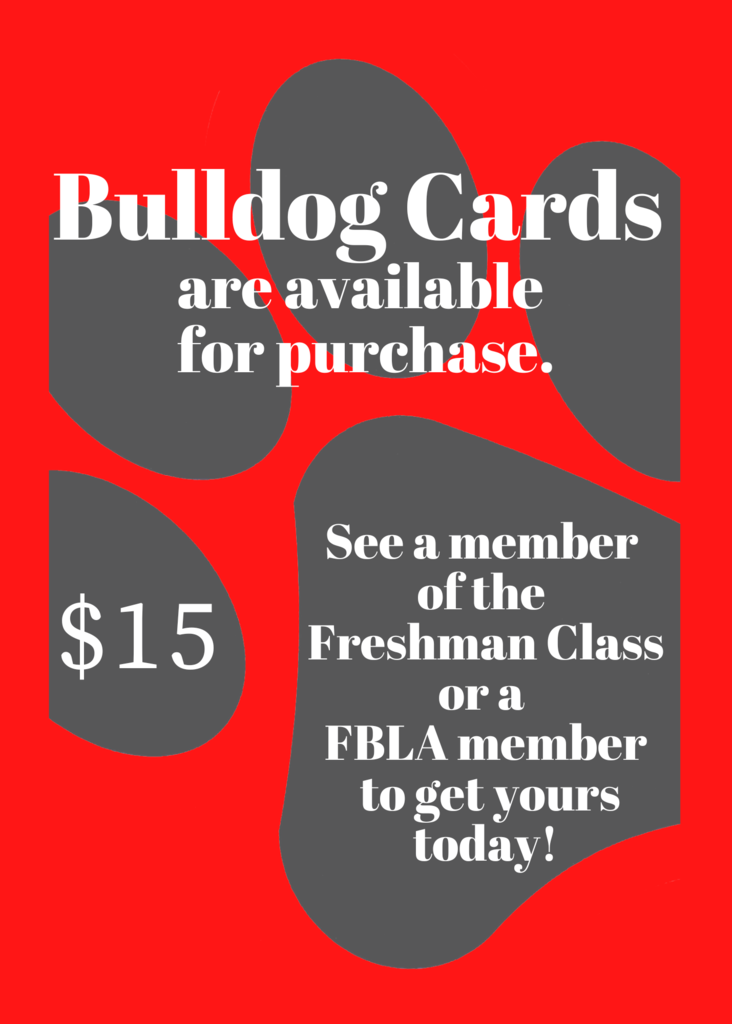 Bulldog Card Purchase Information $15