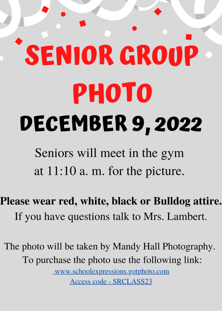 Senior Group Picture Ordering Information