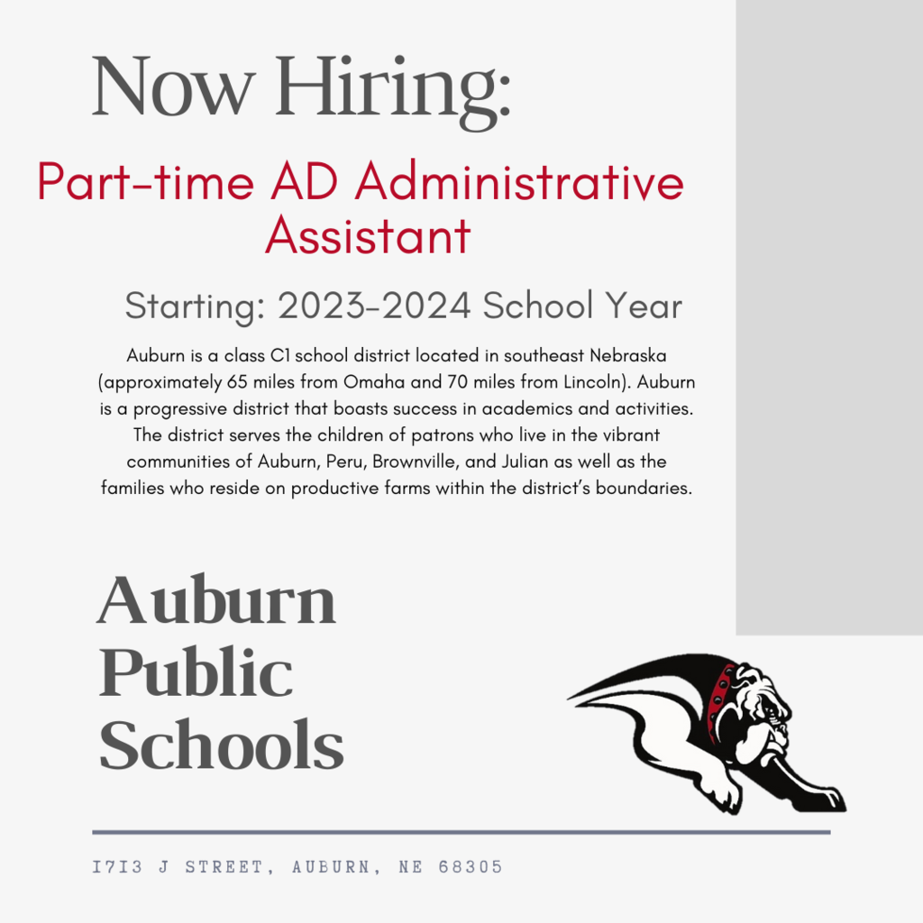 Now Hiring: Part-time AD admin Assistant